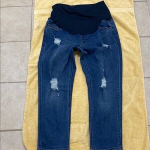 Women's Blue Maternity Jeans